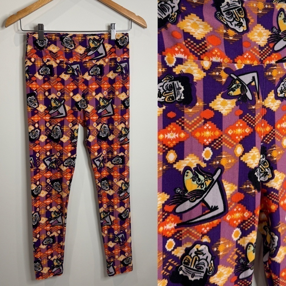 Lularoe Frankenstein Witch Halloween Women's Leggings (OS)